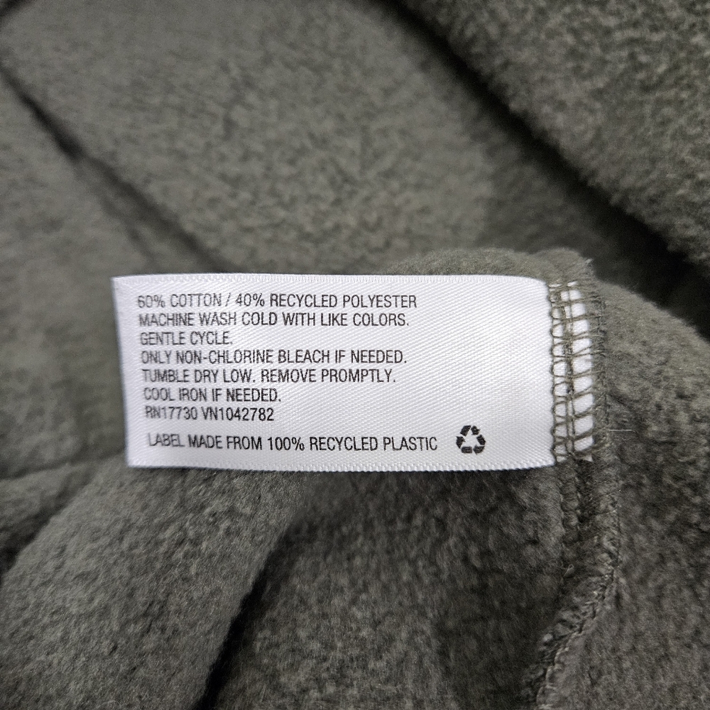 wild fable Olive Green Cropped Hoodie with White Drawstrings - Picture 4 of 6